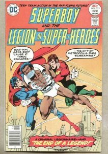 SUPERBOY and the LEGION of SUPER-HEROES #222, FN/VF, Mike Grell, TyRoc, DC, 1976