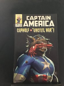 Captain America #24 Andolfo Captain Wolf Horror
