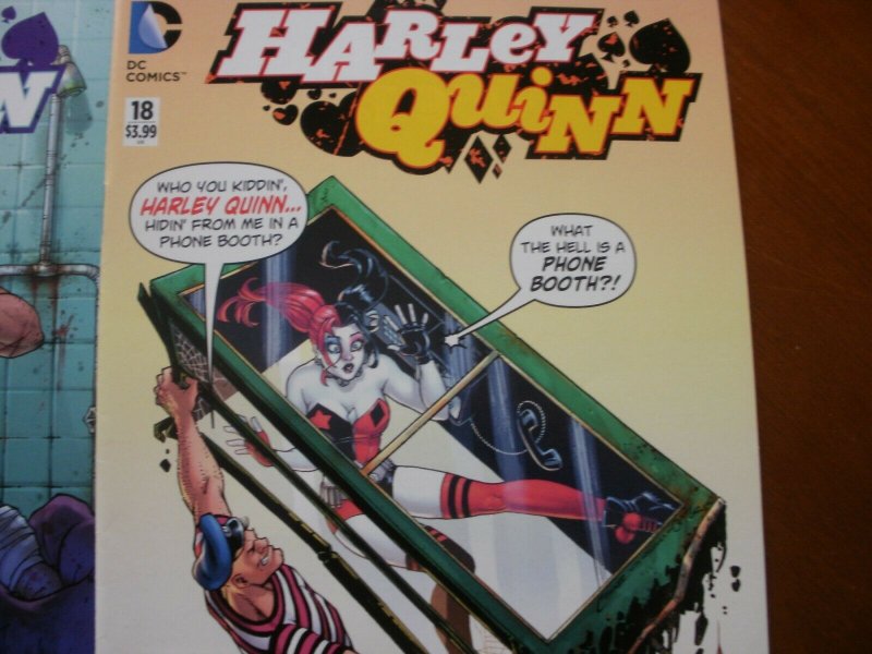 2 DC Comics HARLEY QUINN Comic Book: #18 & #23 Conner Palmiotti Hardin Sinclair