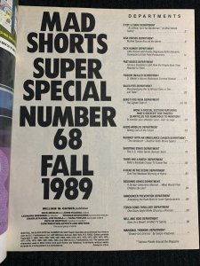 1989 Fall MAD SUPER SPECIAL Magazine #68 VG+ 4.5 Mad Shorts 96pgs