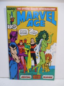 Marvel Age #70 (1989) She-Hulk Bikini Cover