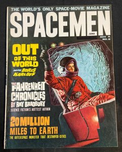 WARREN PUBLISHING SPACEMEN (SCI FI FILM & TV MAGAZINE) #8 JUNE 1964 FN/VF