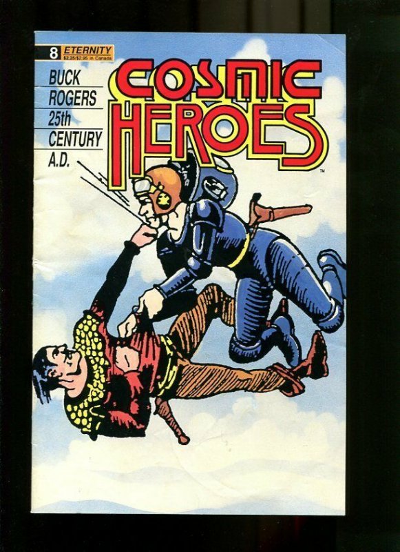 COSMIC HEROES 8-1989-MEN FIGHTING-NEWSPAPER RE-PRINTS VG