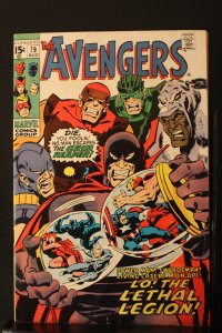 The Avengers #79 1970 High-Grade VF+ Grimm Reaper's Lethal Legion Wythvi...
