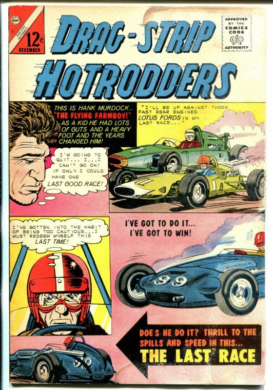 Drag-Strip Hotrodders #7 1965-Charlton-USAC cars-Lotus Ford cover-G