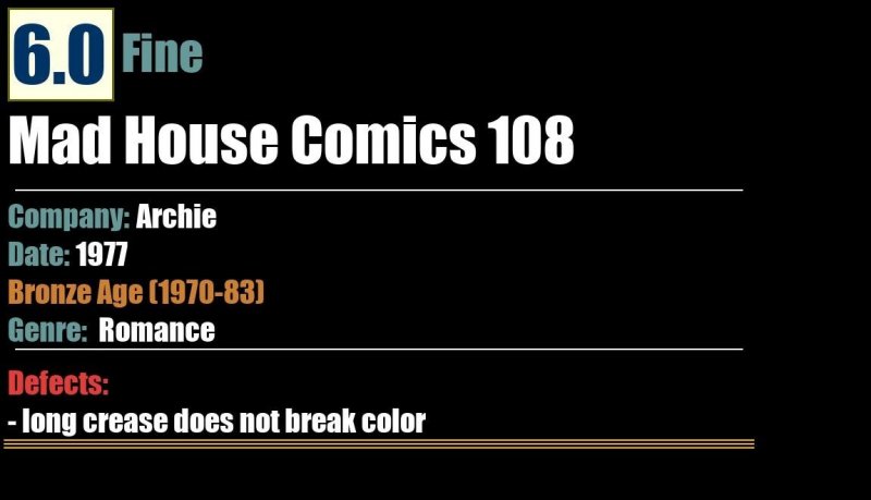 Mad House Comics 108 (1977) FN Bronze Age Archie