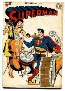 SUPERMAN #42 1946-Golden-Age comic book-DC Nice Copy