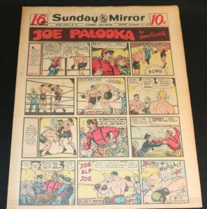 1949 Sunday Mirror Weekly Comic Section September 25th (VF-) Superman vs Giant