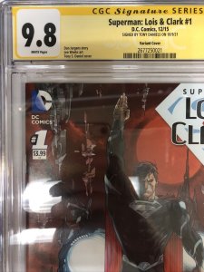 Superman: Lois & Clark (2015) #1 (CGC 9.8 WP SS) Signed Tony Daniels