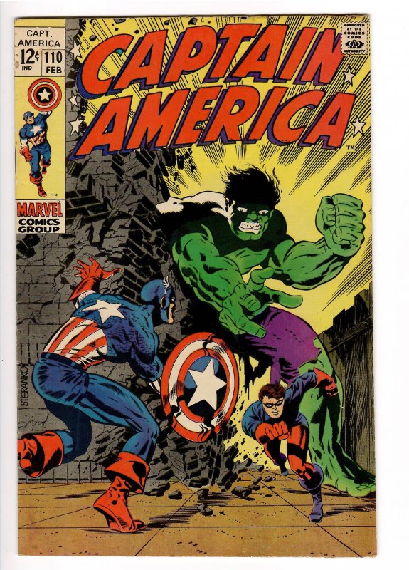 CAPTAIN AMERICA 110 F/VF 7.0* 1st MADAME HYDRA(VIPER);STERANKO CVR.