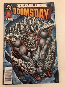 DOOMSDAY Annual #1 : DC 1995 NM-; Newsstand Variant, Rare, Dan Jurgens