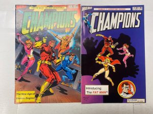 4 Champions HERO comic books #1 2 3 4 1 KM27