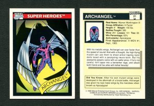 1990 Marvel Comics Card  #21  (Archangel)   NM