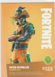 Fortnite Patch Patroller 133 Uncommon Outfit Panini 2019 trading card series 1