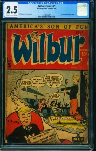 Wilbur #5  1945 - Archie -CGC 2.5 - Comic Book-1279044007