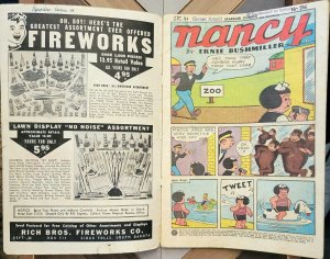 SPARKLER COMICS #112 VG- (1953) Nancy & Sluggo CASEY RUGGLES Pre-Code BUSHMILLER