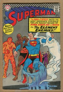 Superman- #190 - The Element Enemies!! - 1966 (Grade 6.5) WH