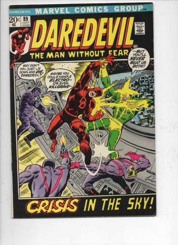 DAREDEVIL #89 FN/VF, Gene Colan, Murdock, Electro, 1964 1972, more Marvel in sto