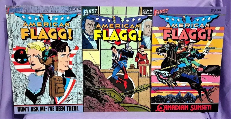 AMERICAN FLAGG #13 - 15 Rick Burchett Howard Chaykin (First Comics 1984) 