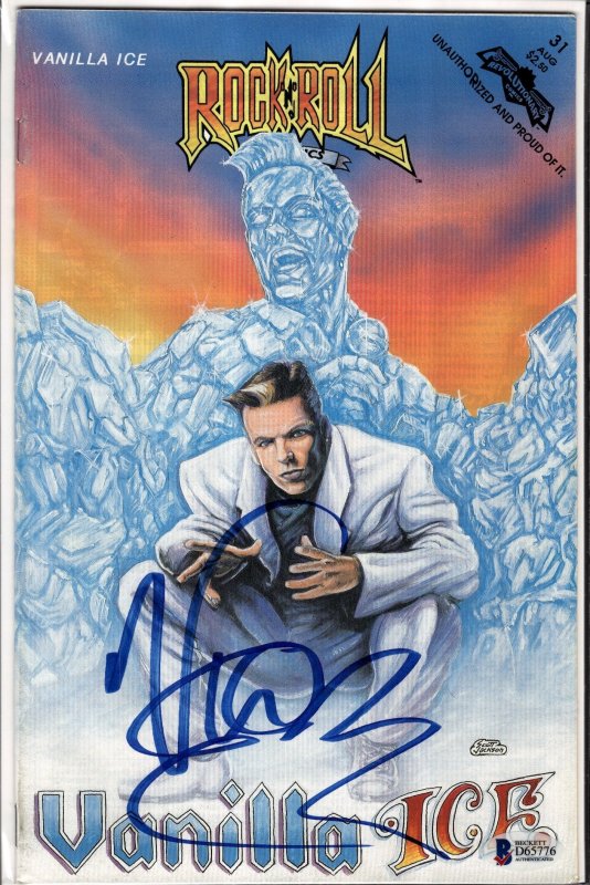 Rock N' Roll Comics #31 (1991) Vanilla Ice, Signed by Vanilla Ice with COA!