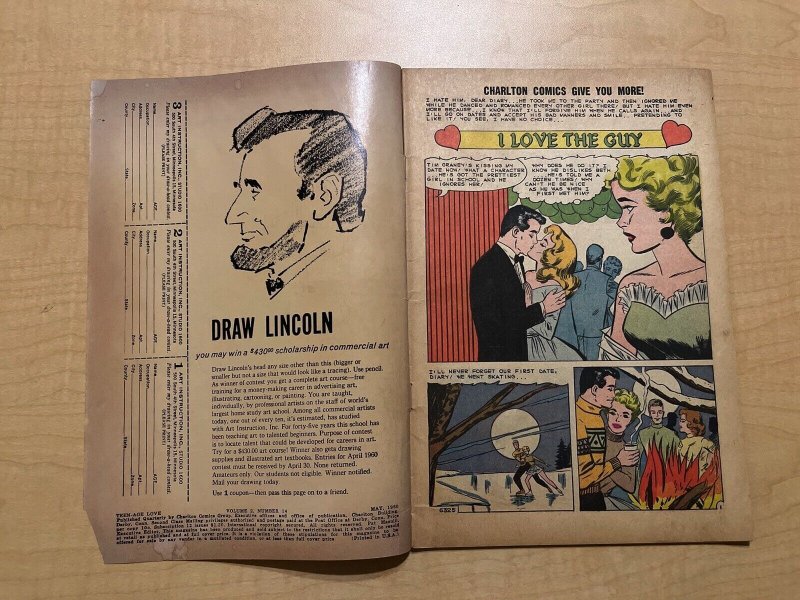 Teen-Age Love #14 VG- 3.5 Charlton Comics 1960