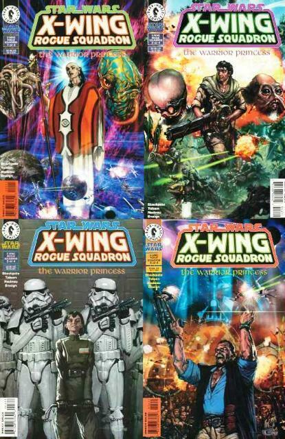 STAR WARS X WING ROGUE SQUADRON WARRIOR PRINCESS 1-4 COMICS BOOK