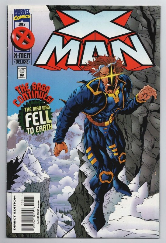 X-Man #5 | The Man Who Fell To Earth (Marvel, 1995) FN