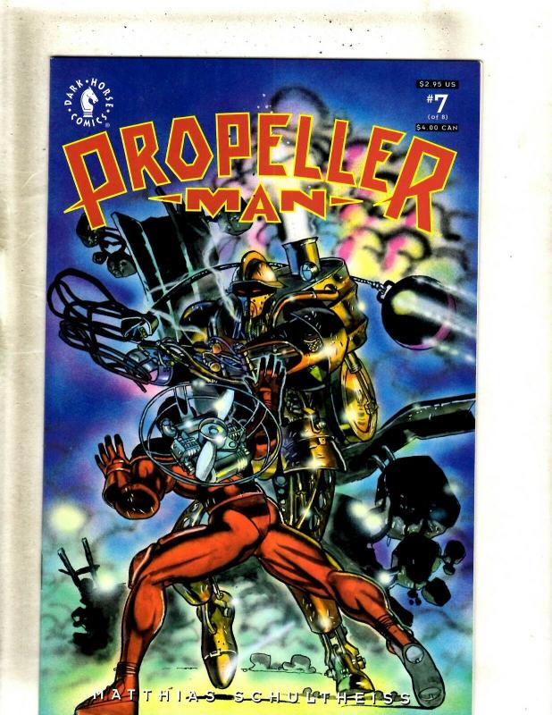 Lot Of 8 Propeller Man Dark Horse Comic Books # 1 2 3 4 5 6 7 8 Limited Ser. FM8