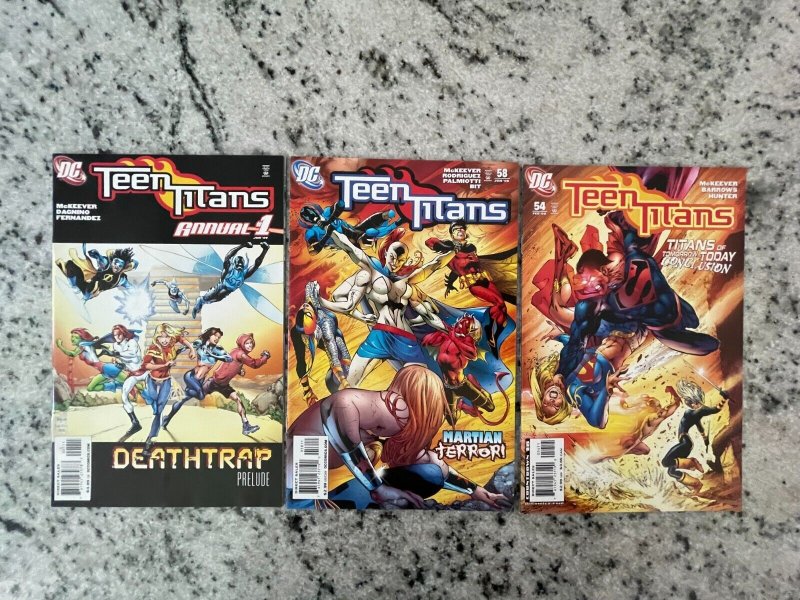 3 Teen Titans DC Comic Books # 54 58 Annual 1 Batman Nightwing Flash 94 J853