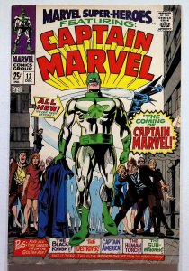 Marvel Super-Heroes #12 (1967) Captain Marvel [Key Issue]