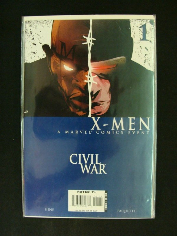 X-Men Civil War #1-4 Complete Set Run Hine Paquette Marvel Comics NM Condition