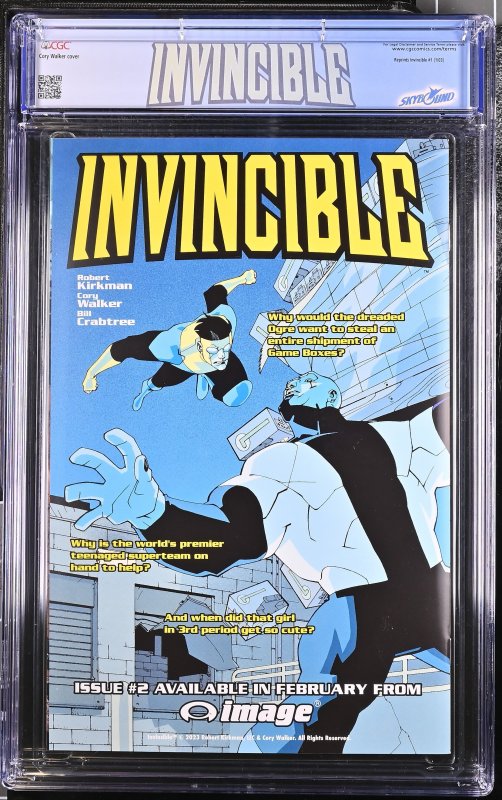Invincible: Facsimile Edition 1 CGC 9.8 Reprints Invincible #1 (1/03)