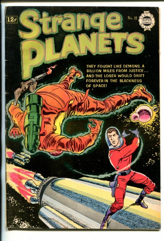 STRANGE PLANETS #12-1963-JOE ORLANDO ART-CLASSIC SCI-FI-good