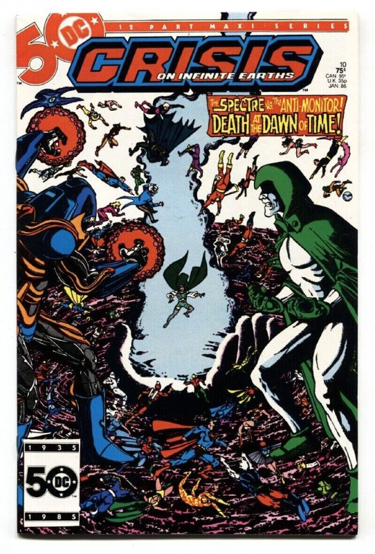 CRISIS ON INFINITE EARTH #10 comic book 1986- Wolfman- Perez- NM-