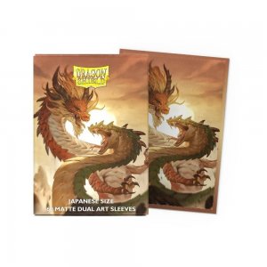 Dragon Shield Sleeves - Japanese -  DUAL Matte Wood Snake (60 ct.)