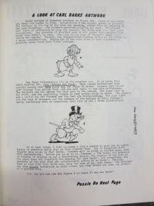 Vacation in Duckburg #2 April 1971 Disney Comic Book Fanzine w. Carl Barks Art+