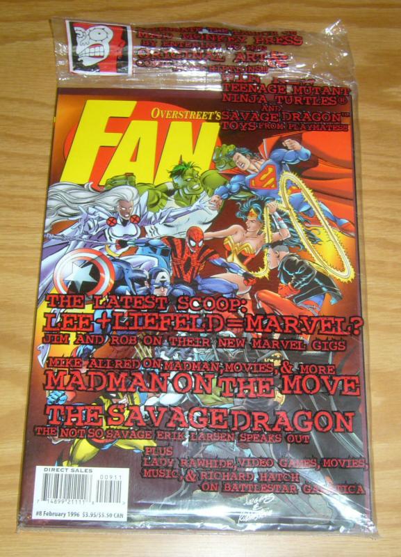 Overstreet's Fan #8 VF/NM marvel vs dc variant by dan jurgens - mike allred