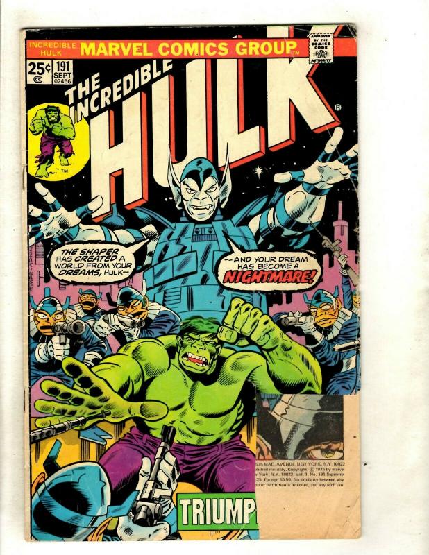 12 Hulk Marvel Comics # 191 246 276 280 281 282 283 284 285 286 287 288 EK13