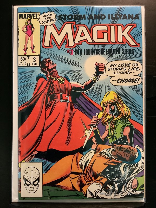 Magik (Storm and Illyana Limited Series) #3 Direct Edition (1984)