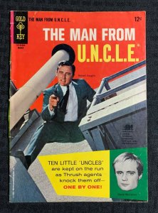 1966 THE MAN FROM UNCLE Gold Key #5 GD- 1.8 Robert Vaughn Photo Cover