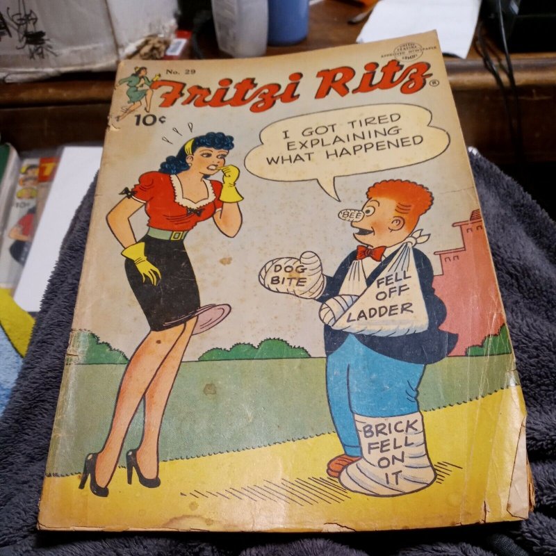 Fritzi Ritz #29 St John Comics 1953 Golden Age Good Girl Art early Peanuts strip