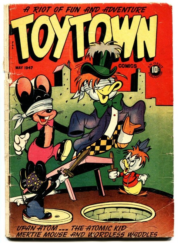 TOYTOWN  #7 1947-L.B. COLE-FUNNY ANIMAL-GOLDEN-AGE-last issue