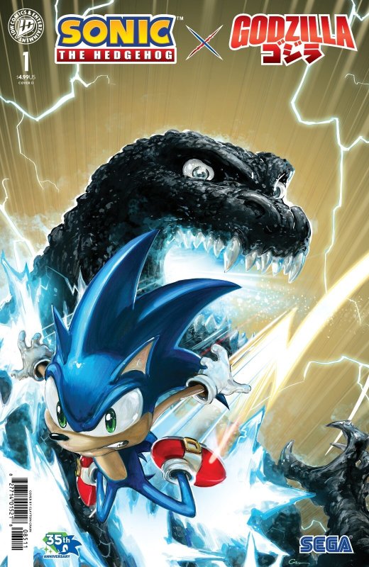 Sonic the Hedgehog x Godzilla #1 COVER BUNDLE Covers A Thru E PRESALE