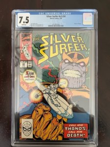 Silver Surfer #34 (1990) - CGC 7.5 - 1st Infinity Gauntlet ! Thanos Resurrected