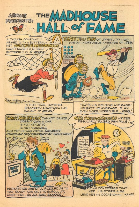 ARCHIE'S MAD HOUSE #10 ( Feb 1961) 6.0 FN  Rapid-Fire Jokes and Satires