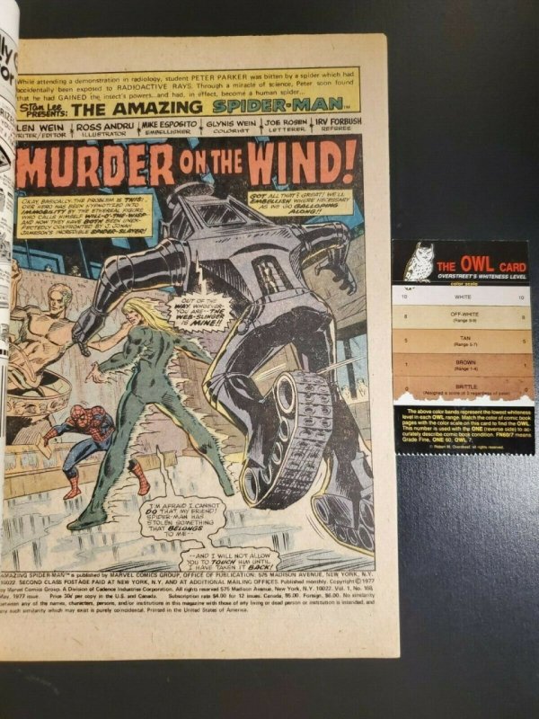 Amazing Spider-Man (1963) #168 NM (9.4)  Will O' The Wisp cover |