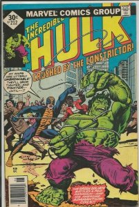 Incredible Hulk #219 ORIGINAL Vintage 1977 Marvel Comics