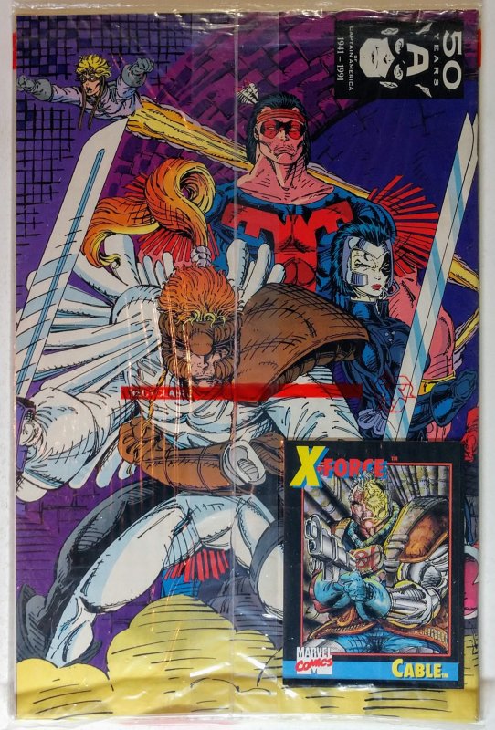 X-Force #1 (1991) Poly Bagged w/Cable Card inside