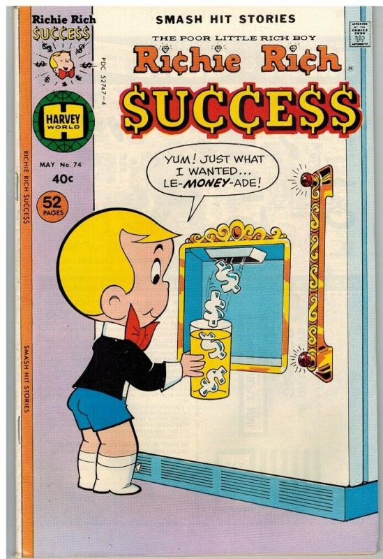 RICHIE RICH SUCCESS STORIES (1964-1982) 74 F-VF COMICS BOOK