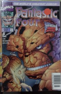 Fantastic Four  # 10  (426)  1997  MARVEL disney jim lee  RARE  newstand variant